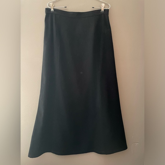 Talbots Dresses & Skirts - Talbots Stretch Long Black Skirt Size 12